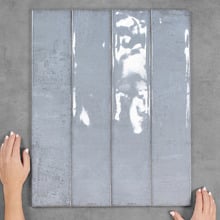 Claudia Blue Subway Ceramic Tile